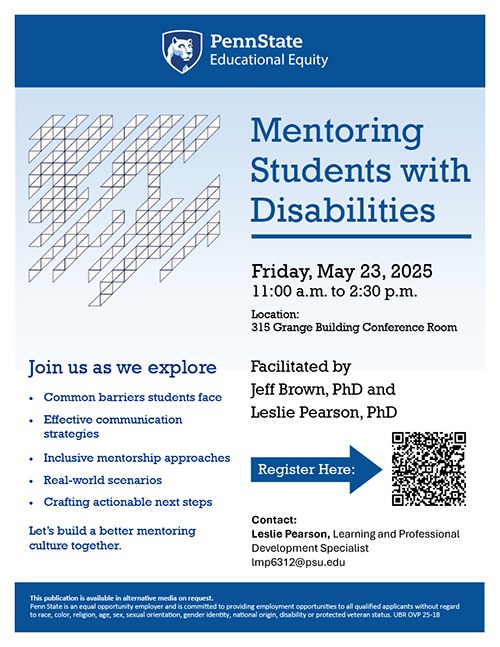 Mentoring Students with Disabilities Mentoring Students with Disabilities