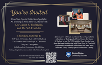 An Evening in Penn State's Archives with Dr. Guion S. Bluford Jr. and Dr. V.P. Franklin