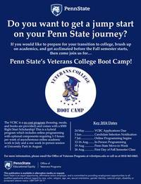 Penn State's Veterans College Boot Camp